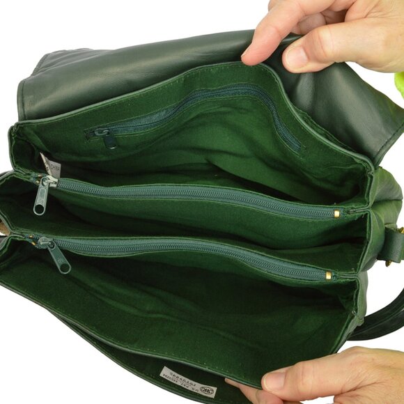 9.2.5 Collection Pretty Vintage Green Shoulder Messenger Crossbody Bag - Picture 3 of 13